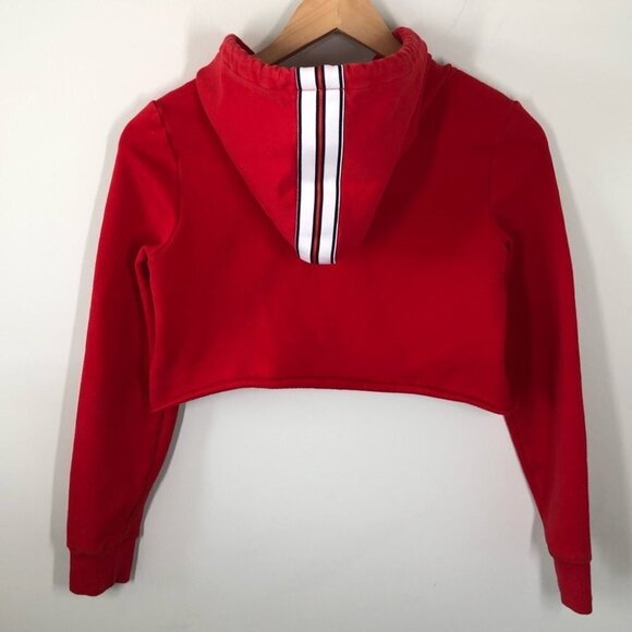 I.AM.GIA Delevingne Red Cropped Hoodie Size Small - Picture 4 of 9